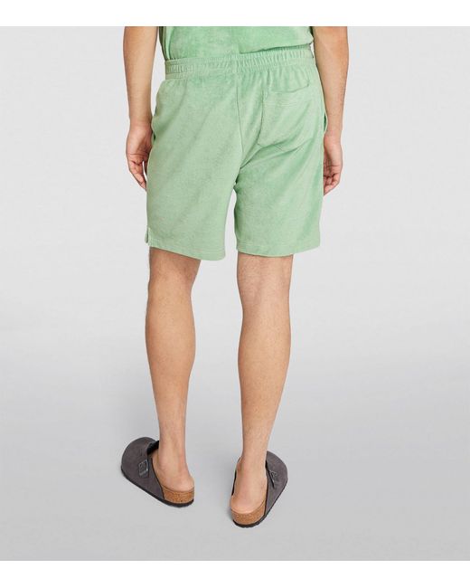 Polo Ralph Lauren Green Terry Towelling Shorts for men