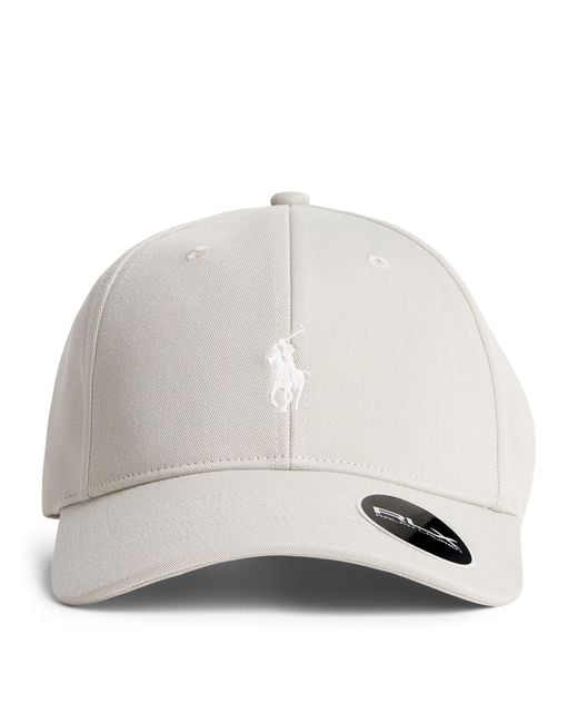 Ralph Lauren White Signature Pony Sports Cap for men