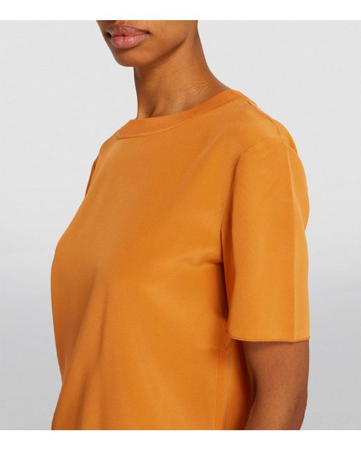 Joseph Orange Silk Rubin T-shirt