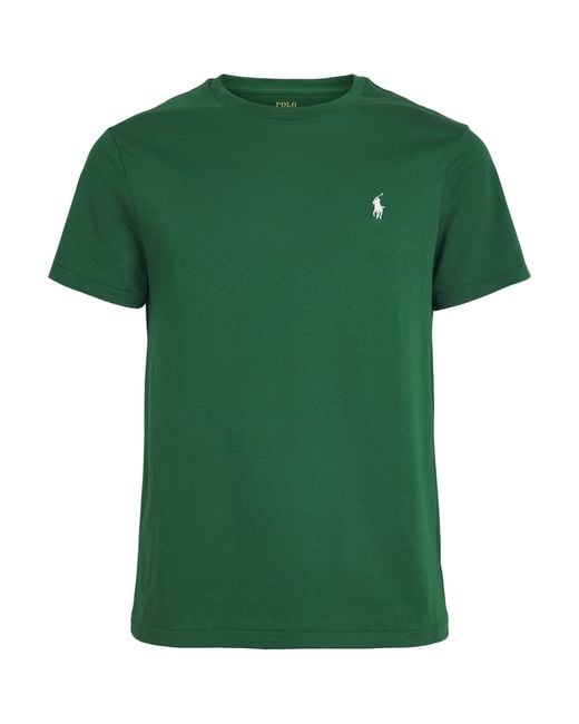 Polo Ralph Lauren Green Cotton Polo Pony T-Shirt for men