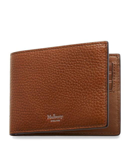 Mulberry Brown Grained Leather Wallet