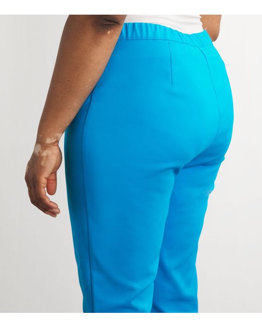 Marina Rinaldi Blue Cropped Tailored Trousers