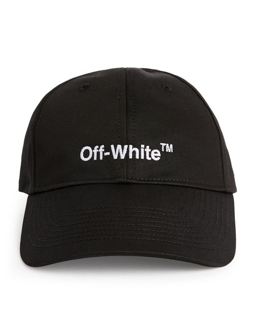 Off-White c/o Virgil Abloh Cotton Helvetica Logo Baseball Cap in Black ...