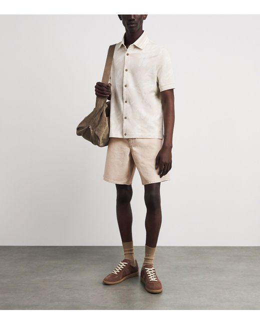 PAIGE Natural Denim Bermuda Shorts for men