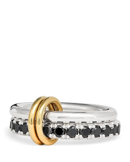 Spinelli Kilcollin Metallic Sterling, And Diamond Enzo Noir Ring