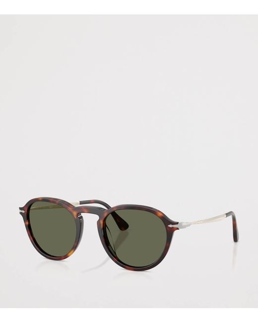 Persol Green Tortoiseshell Phantos Sunglasses