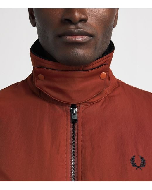 Fred Perry Red Caban Jacket for men