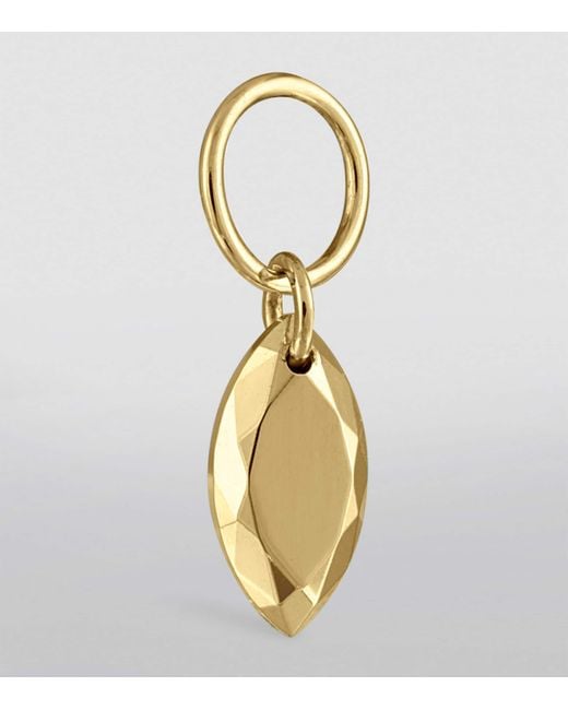Maria Tash Metallic Faceted Marquise Charm