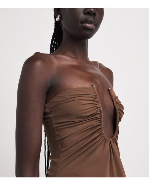 Christopher Esber Brown Arched Maxi Dress