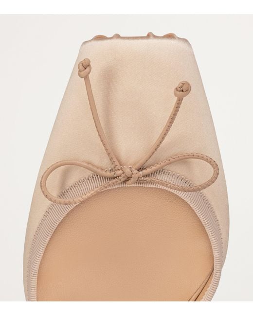 Christian Louboutin Pink Cassia Lace-Up Satin Pumps 100