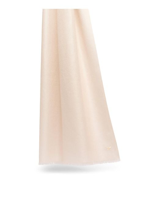 Weekend by Maxmara White Cashmere-Silk Scarf