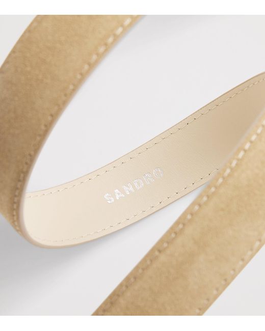Sandro Natural Suede Belt
