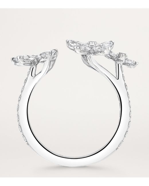 Graff White And Diamond Butterfly Ring