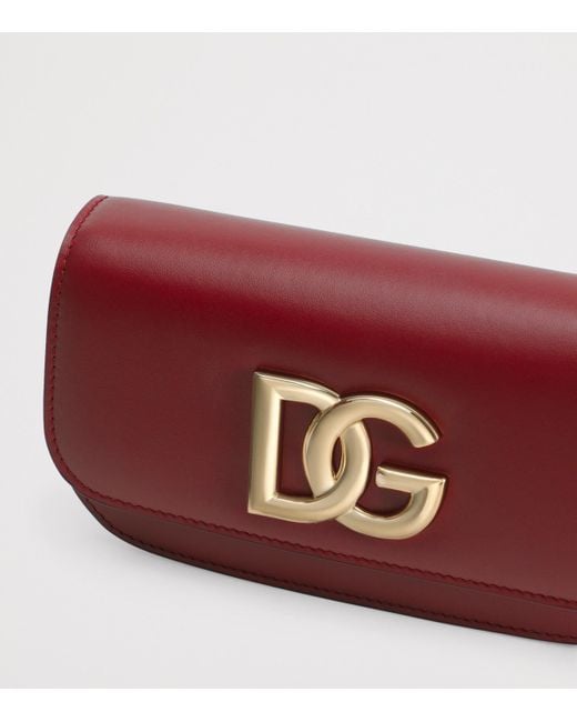 Dolce & Gabbana Purple Calfskin Shoulder Bag