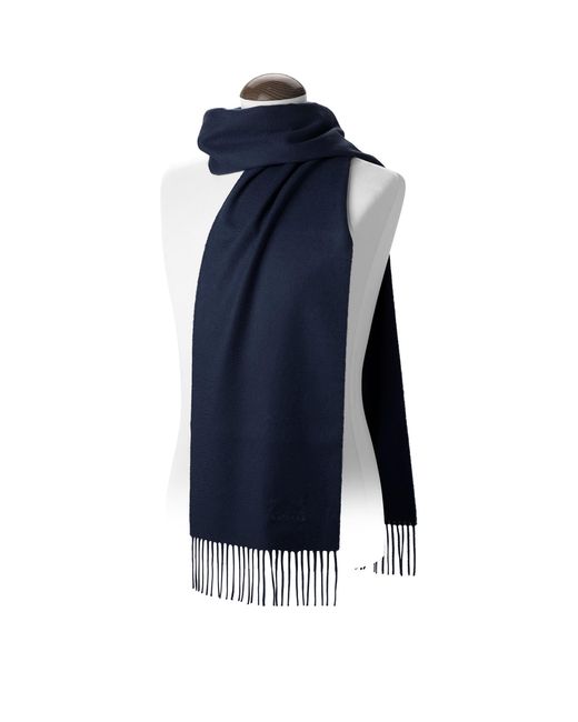 Aspinal Blue Cashmere Scarf
