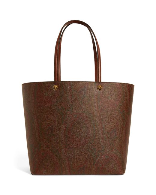 Etro Brown Maxi Leather Essential Tote Bag