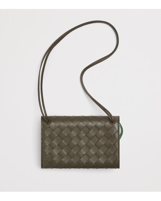 Bottega Veneta Green Leather Andiamo Daisy Cross-Body Bag