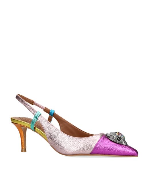 Kurt Geiger Pink Belgravia Eagle Slingback Pumps
