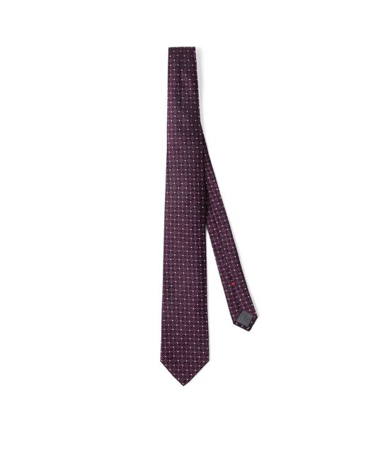 Brunello Cucinelli Purple Silk Jacquard Tie for men