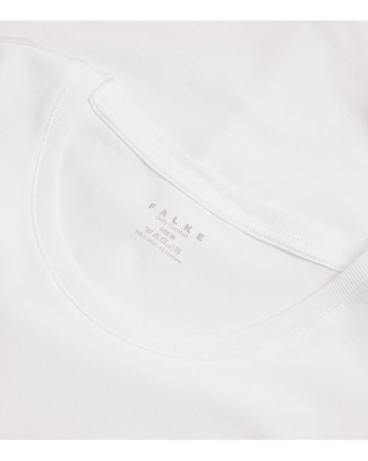 Falke White Daily Comfort T-Shirt for men