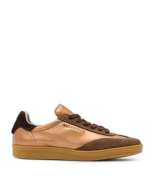 AllSaints Brown Suede Thelma Sneakers