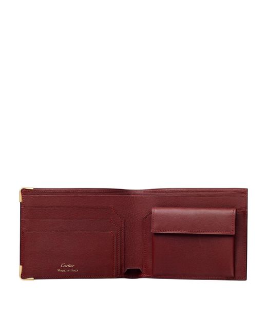 Cartier Purple Leather Must De Wallet for men