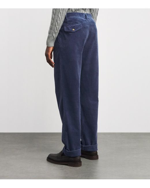 Polo Ralph Lauren Blue Corduroy Whitman Trousers for men