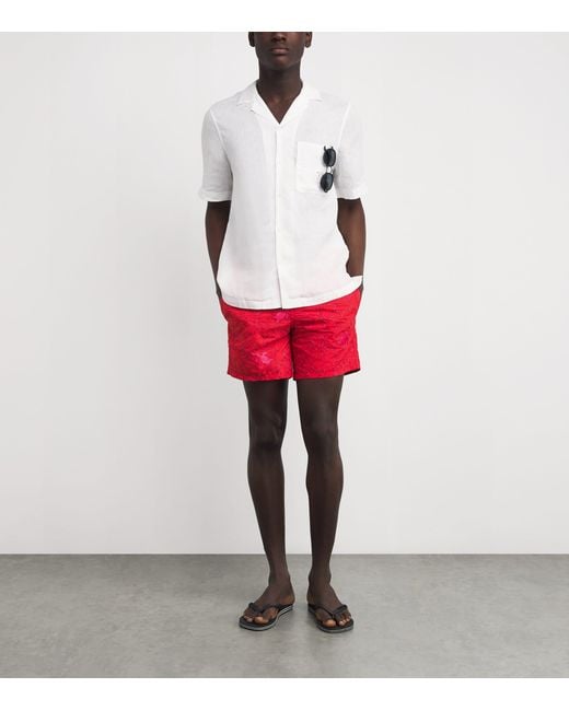Vilebrequin Embroidered Turtle Mistral Swim Shorts for men