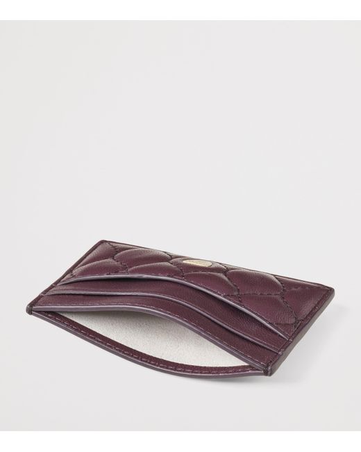 Aspinal Purple Leather Slim Card Holder
