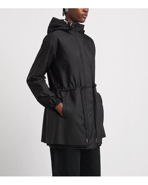 Moncler Black Hooded Weteau Jacket