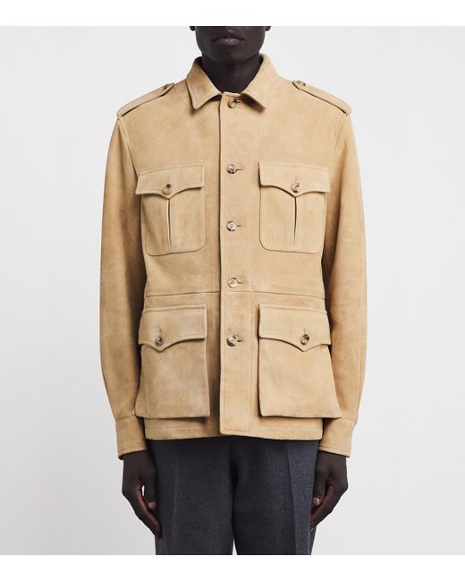 Ralph Lauren Natural X Wimbledon Suede Safari Jacket for men