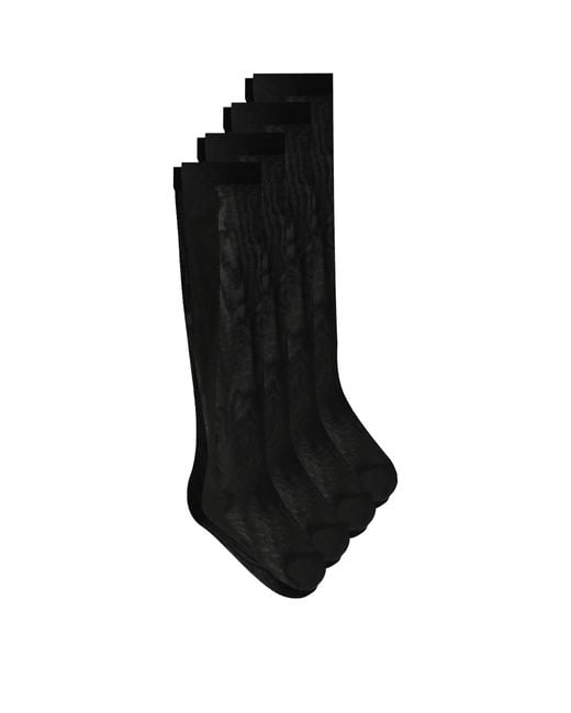 Dolce & Gabbana Black Woven Socks for men