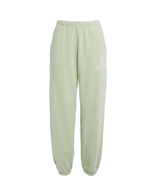 Sporty & Rich Green Cotton Vendome Sweatpants