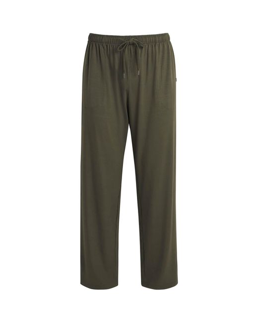 Derek Rose Green Modal Basel Lounge Trousers for men
