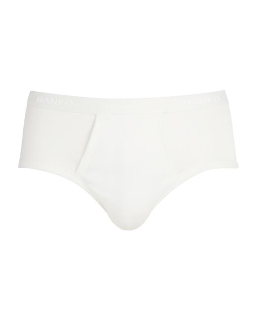 Hanro White Mercerised Cotton Briefs for men