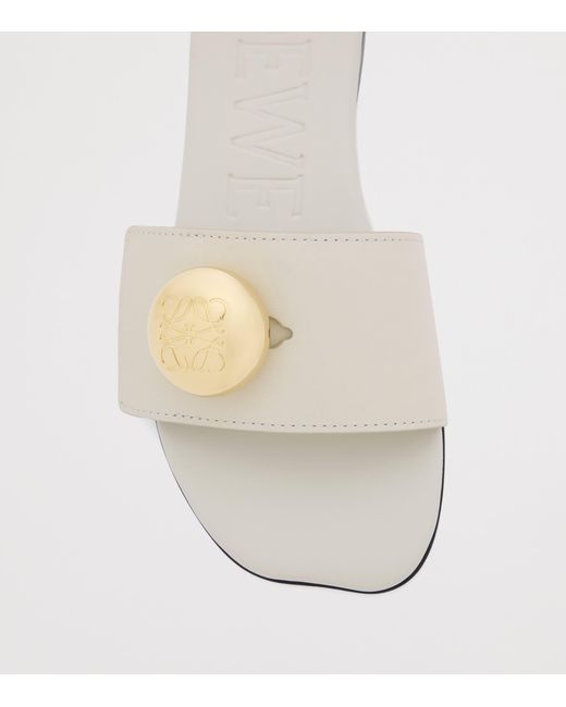 Loewe White Pebble Slides