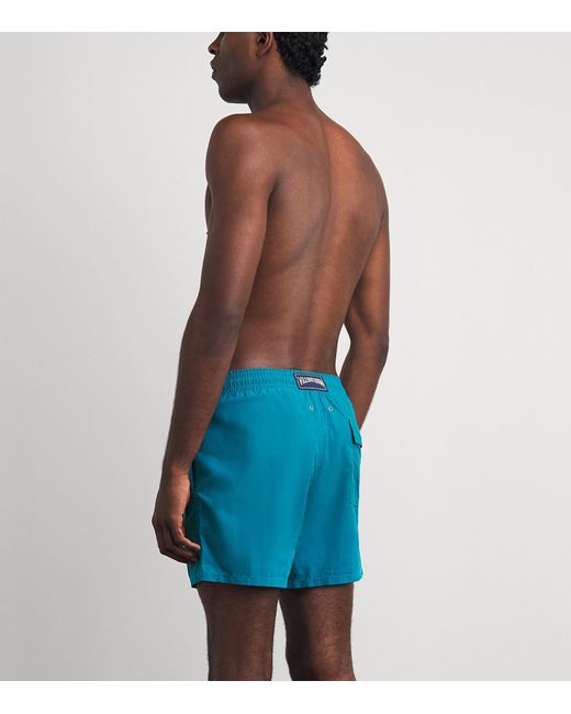 Vilebrequin Blue Turtle Embroidered Moorea Swim Shorts for men