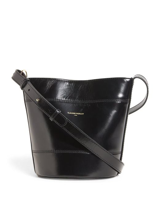 Claudie Pierlot Black Leather Solveig Bag