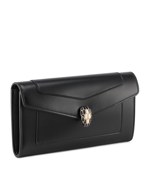 BVLGARI Black Long Serpenti Forever Wallet