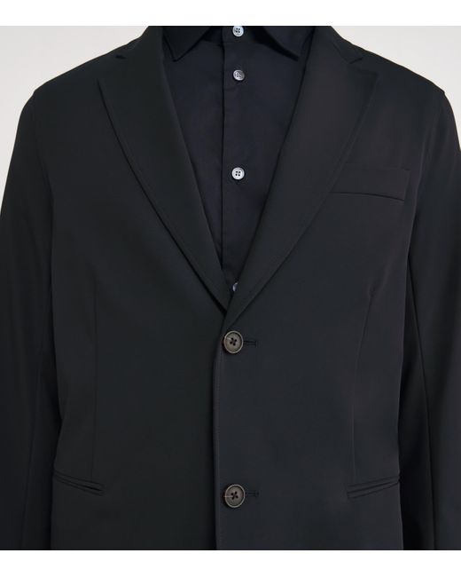 Emporio Armani Blue Single-Breasted Blazer for men