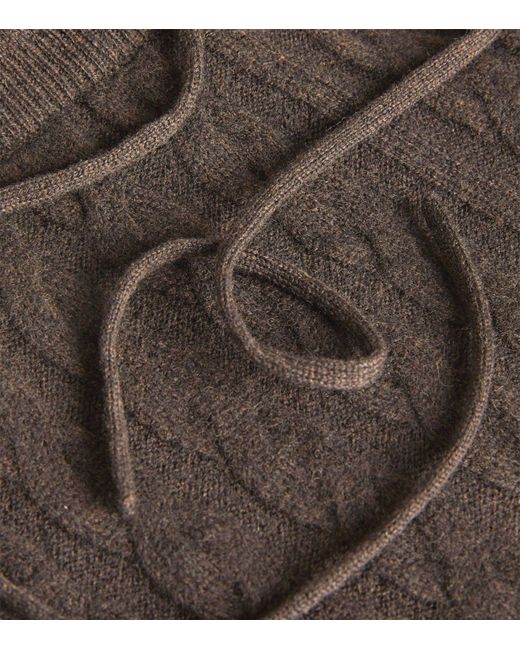 Totême  Brown Cable-knit Trousers