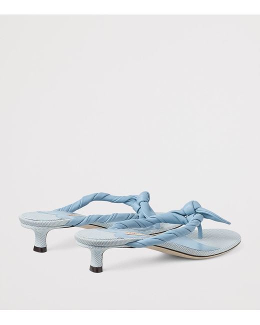 Jimmy Choo White Liss 35 Leather Mules