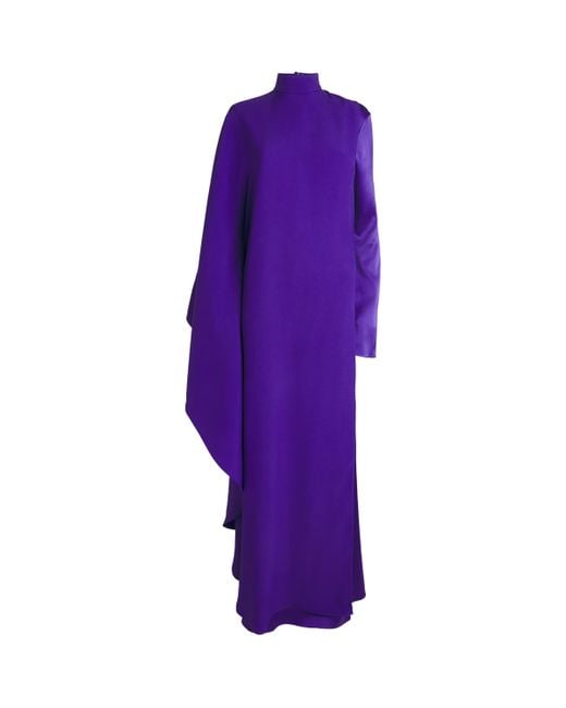 ‎Taller Marmo Purple Crepe Michele Gown