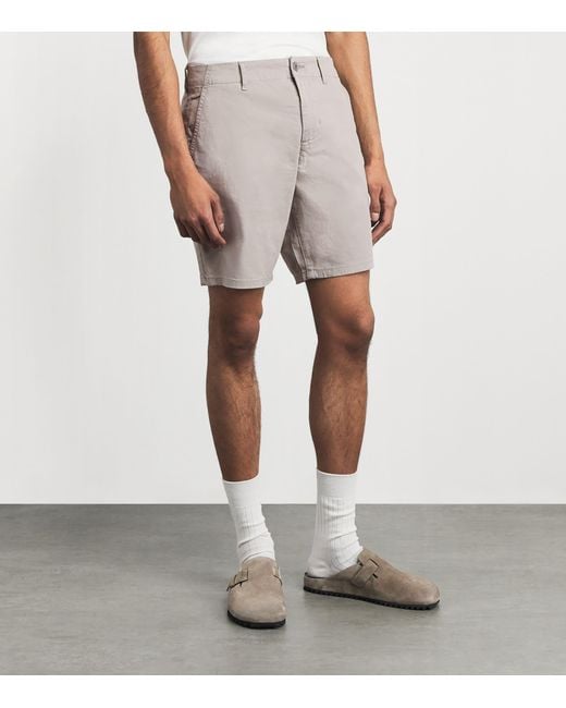 PAIGE Gray Phillips Chino Shorts for men