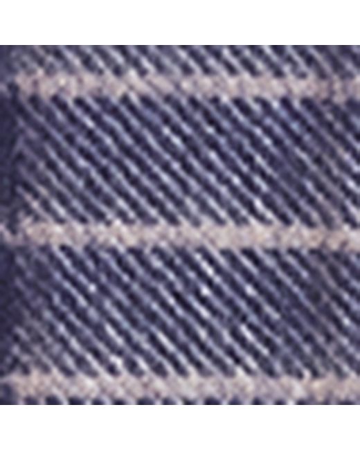 Johnstons Blue Cashmere Tartan Scarf for men