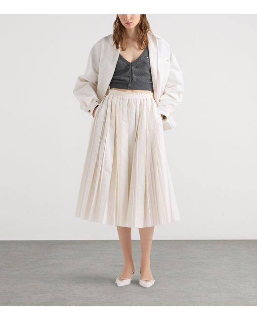 Prada Gray Cashmere Cropped Cardigan