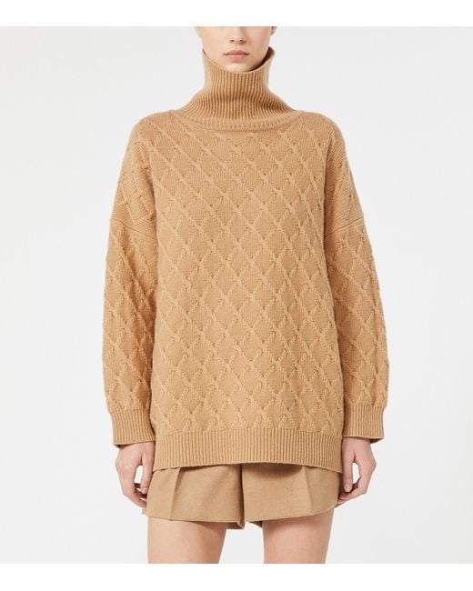 Max Mara Natural Wool-Cashmere Sweater