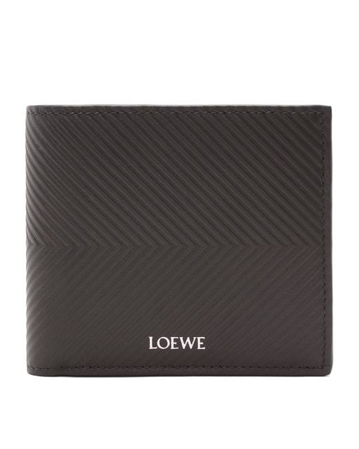 Loewe Black Leather Bifold Wallet for men