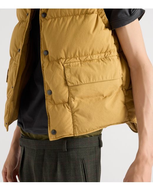 Prada Brown Down Cotton Gilet for men