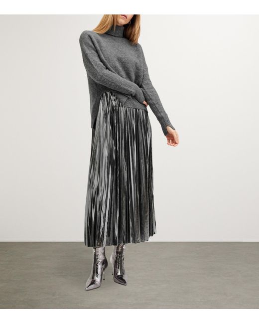 AllSaints Gray 2-In-1 Spark Dress